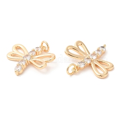 Brass & Cubic Zirconia Pendants&nbsp;KK-G468-34G