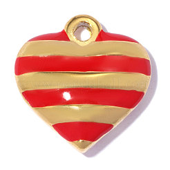 304 Stainless Steel Enamel Pendants&nbsp;STAS-OY019-30G