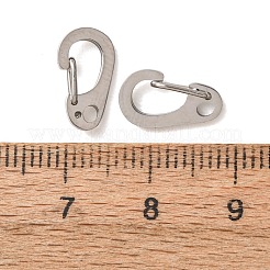 304 Stainless Steel Push Gate Snap Keychain Clasp Findings&nbsp;SA-CBABDB1-01P