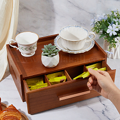 8 Grids Wood Tea Bag Storage Box&nbsp;AJEW-WH0696-693