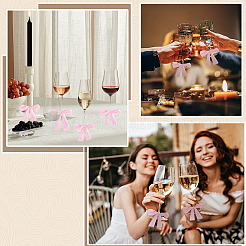 24Pcs Polyester Wine Glass Charms&nbsp;HJEW-WR00042