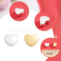 30Pcs 2 Colors Brass Beads&nbsp;KK-BBC0028-27