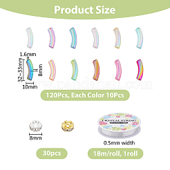 DIY Curved Tube Bracelet Making Kit&nbsp;DIY-DC0001-89