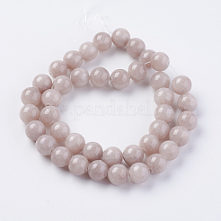 Natural Yellow Jade Beads Strands&nbsp;X-G-G598-10mm-YXS-06
