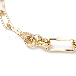 Brass Paperclip Chain Bracelets for Women&nbsp;BJEW-JB12826