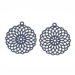 430 Stainless Steel Filigree Pendants&nbsp;X-STAS-T042-02A
