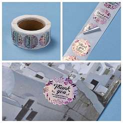 Rainbow Laser 1 Inch Thank You Sticker&nbsp;X-DIY-A006-G08