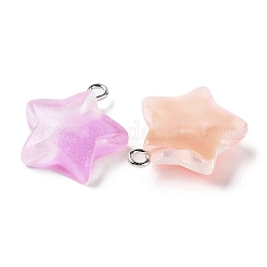Gradient Color Transparent Resin Pendants&nbsp;RESI-A025-07