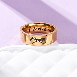 304 Stainless Steel Finger Rings&nbsp;RJEW-G352-01G