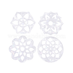 Custom Flower Shape Waterproof PVC Laser Adhesive Stickers&nbsp;DIY-WH0256-003