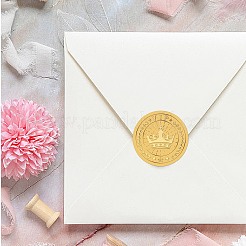 Plastic Self Adhesive Gold Foil Embossed Stickers&nbsp;DIY-WH0575-053