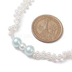 Shell Pearl Bead Beaded Necklaces&nbsp;NJEW-JN04946