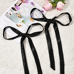 2Pcs Ribbon Long Bow Tie for Women&nbsp;AJEW-SP0003-50A