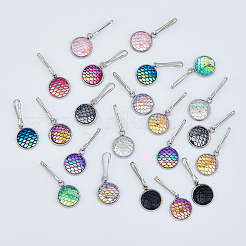 Fish Scale Acrylic Zipper Pulls&nbsp;HJEW-DC00004