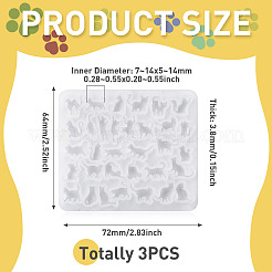 3Pcs DIY Silicone Molds&nbsp;SIMO-TADJ0001-01B