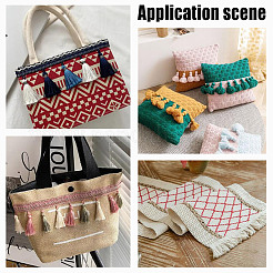 Colorful Polyester Tassel Fringe Trimming&nbsp;OCOR-WH0003-040
