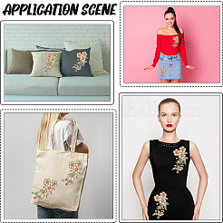 2Pcs Flower Clothing Patches&nbsp;DIY-GF0012-86B