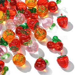 30Pcs 5 Styles Acrylic Pendants&nbsp;MACR-CJ0002-11