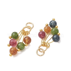 Dyed Natural Green Jade Imitation Tourmaline Pendants&nbsp;PALLOY-JF05597