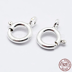 925 Sterling Silver Spring Ring Clasps&nbsp;STER-K167-076C-S
