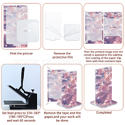 Heat Transfer Blank Acrylic Display Stands for Photo&nbsp;ODIS-WH0030-258