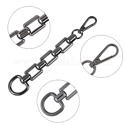Zinc Alloy Bag Extender Chains&nbsp;PALLOY-CA0001-45-RS