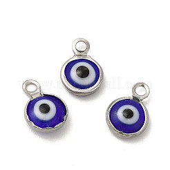 304 Stainless Steel with Glass Enamel Charms&nbsp;STAS-G305-10P-06