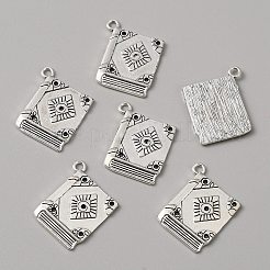 50Pcs Tibetan Style Alloy Pendant Rhinestone Settings&nbsp;TIBEP-WH0004-12