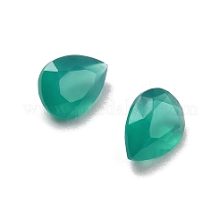 Faceted Natural Green Onyx Agate(Dyed & Heated) Cabochons&nbsp;G-I295-05C-15A-08