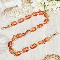 Oval Resin Link Purse Chains&nbsp;FIND-WH20006-62C