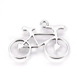 Tibetan Style Alloy Bicycle Pendants&nbsp;TIBEP-A15503-AS-RS