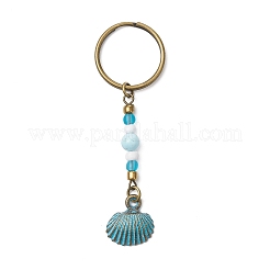 Alloy Conch Pendant Keychains&nbsp;KEYC-JKC01225-03