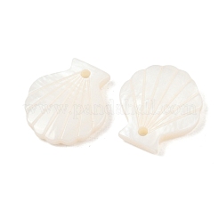 Natural Freshwater Shell Carved Shell Shape Charms&nbsp;SHEL-B005-03
