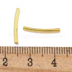 Brass Curved Tube Beads&nbsp;KK-B120-04F-G