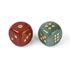Opalite & Natural Unakite & Green Aventurine & Sodalite & Red Jasper & Quartz Crystal & Indian Agate Dice Sets&nbsp;G-T143-29M