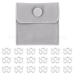 20Pcs Brass S-Hook Clasps&nbsp;KK-TA0008-75