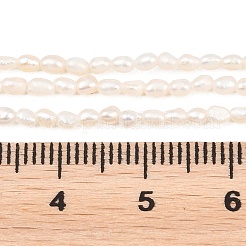 Natural Cultured Freshwater Pearl Beads Strands&nbsp;PEAR-D003-01D-02