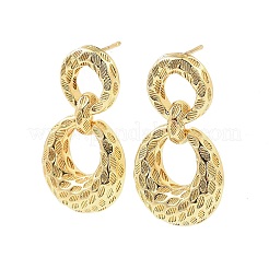 Brass Dangle Stud Earrings&nbsp;EJEW-F389-16B-G