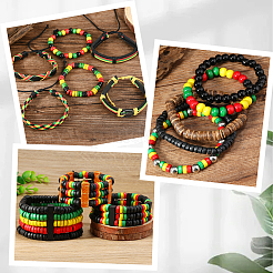 1400Pcs 4 Colors Natural Maple Wood Beads&nbsp;WOOD-SP0002-02