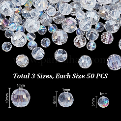 150Pcs 3 Styles Electroplate Glass Bead Strands&nbsp;EGLA-GA0001-41