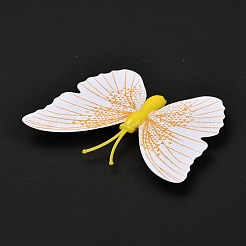 PVC Plastic Artificial 3D Butterfly Decorations&nbsp;DIY-I072-02F
