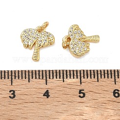 Brass Micro Pave Cubic Zirconia Pendants&nbsp;KK-A291-15G