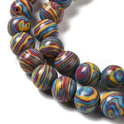 Synthetic Malachite Dyed Beads Strands&nbsp;G-P507-02A-06