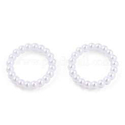 ABS Plastic Imitation Pearl Linking Rings&nbsp;OACR-T015-06B-01