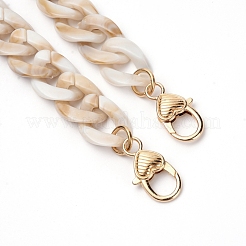 Acrylic Curb Chain Bag Strap&nbsp;FIND-WH0069-78A