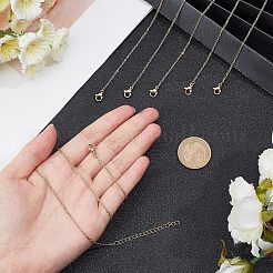 304 Stainless Steel Cable Chain Necklace&nbsp;STAS-UN0017-34G-A