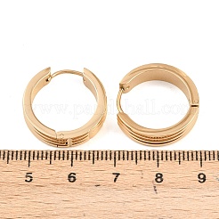 304 Stainless Steel Textured Hoop Earrings&nbsp;EJEW-L307-07G