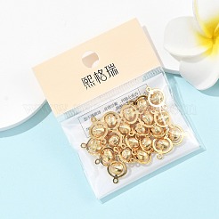 SHEGRACE Brass Round Links&nbsp;XGR0127G-123G