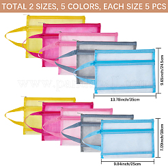 10Pcs 10 Styles Nylon Mesh Pen Bag&nbsp;AJEW-CP0006-76