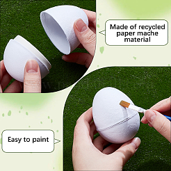 10Pcs DIY Children's Pulp Easter Eggs&nbsp;DIY-SP0002-63B